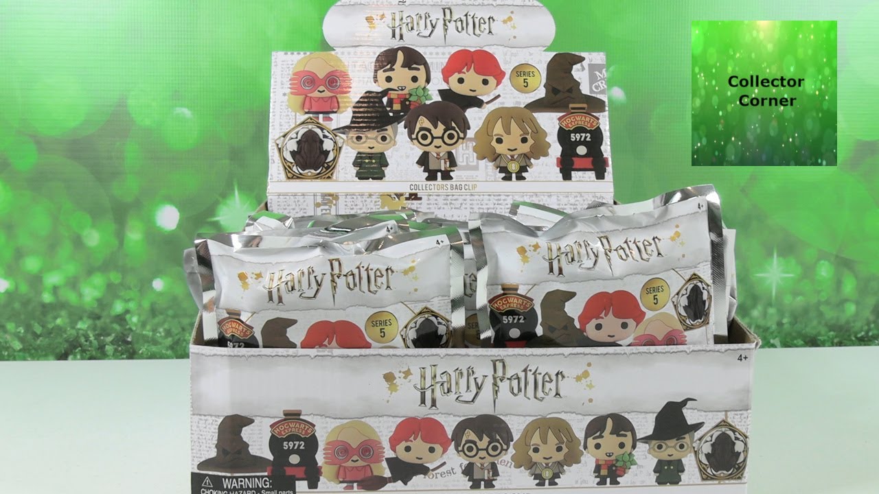 Harry Potter Figural Bag Clips Series 5 Full Case Unboxing Review | CollectorCorner