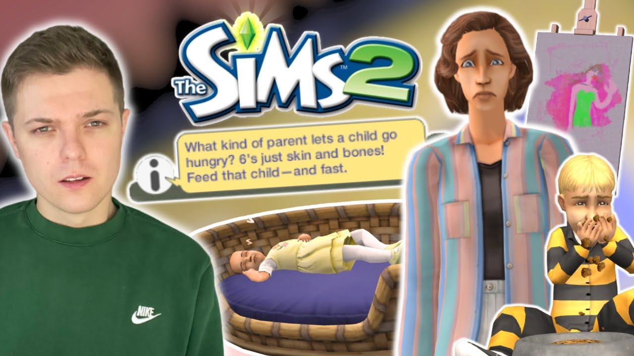 I made a single mother raise 7 toddlers in The Sims 2 (I'm broken)