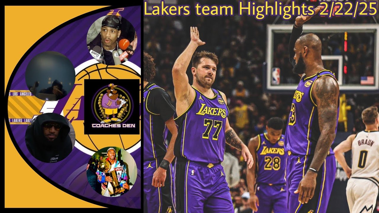 Lakers team highlights @ Nuggets with @coachesden reaction playback.tv #highlights #nba #reaction