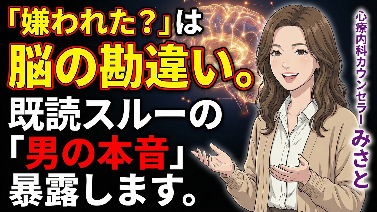 【心理学でわかる】「嫌われた？」は脳の勘違い。既読スルーの「男の本音」暴露します。