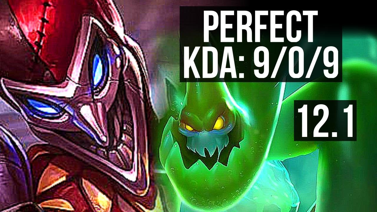 SHACO vs ZAC (JNG) | 9/0/9, Legendary, 600+ games | KR Diamond | 12.1