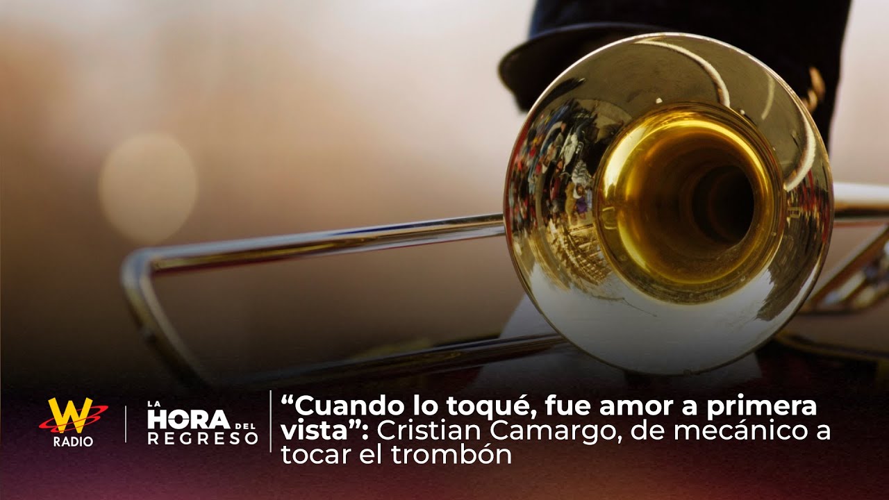 “Cuando lo toqué, fue amor a primera vista”: Cristian Camargo, de mecánico a tocar el trombón