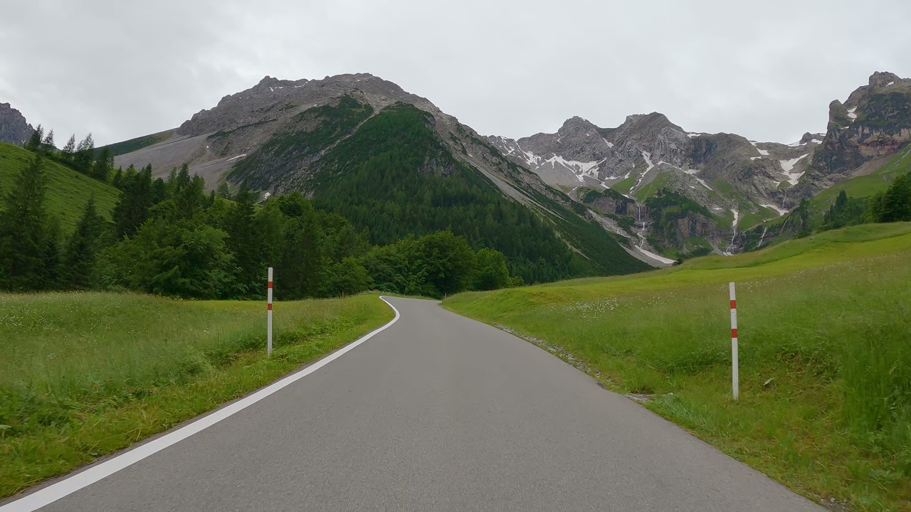 【4K】 Driving in Austria - Brand in Vorarlberg to Lünersee