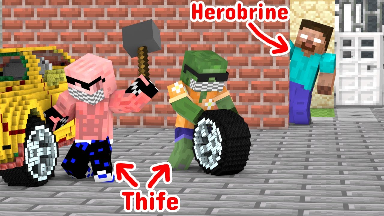 Herobrine and the Thieves - Minecraft Animation