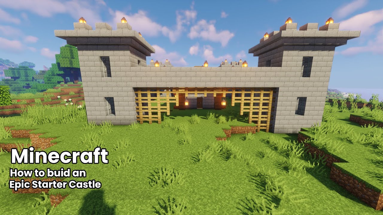 Minecraft: How To Build an Epic Starter Castle Tutorial | How to build Series | Epic Minecraft House
