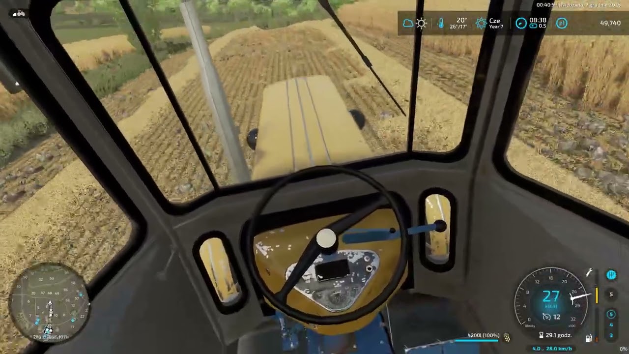 Żniwa jęczmienia w pełni- Farming Symulator 22 ,, Gr Tomcio