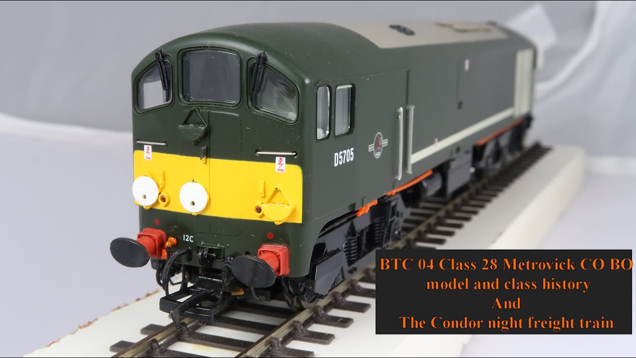 BTC Diesel Locomotives Number 04.  Metropolitan Vickers Co Bo class 28 and Condor freight train.