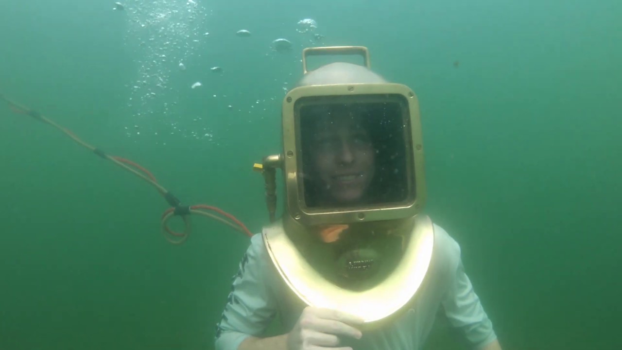 Diving The Hammond Shallow Water Dive Helmet at Blue Heron Bridge