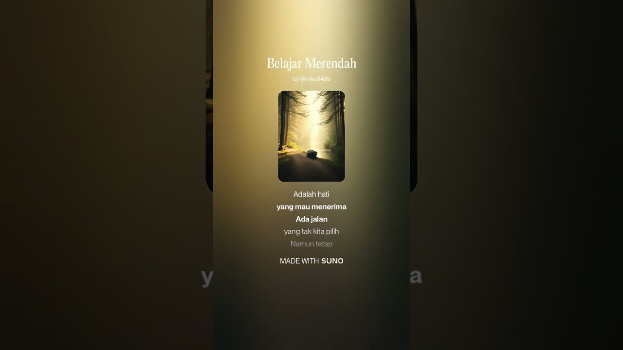 Belajar Merendah