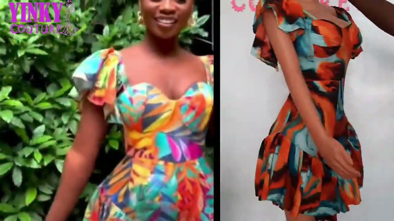 Learn how to make the trendy summer  corset  playsuit with basque hipline effect