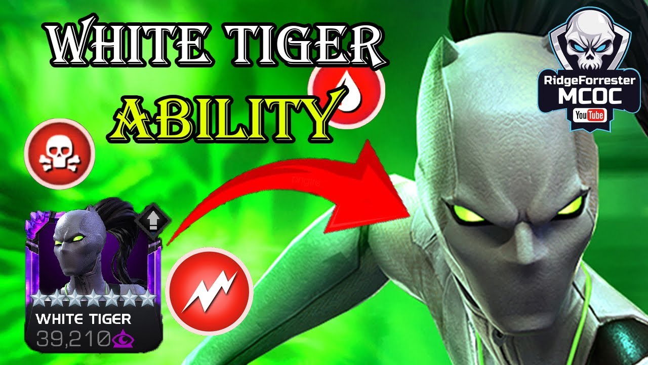 The PERFECT Example HOW WHITE TIGER Utility Works - Marvel Contest of Champions