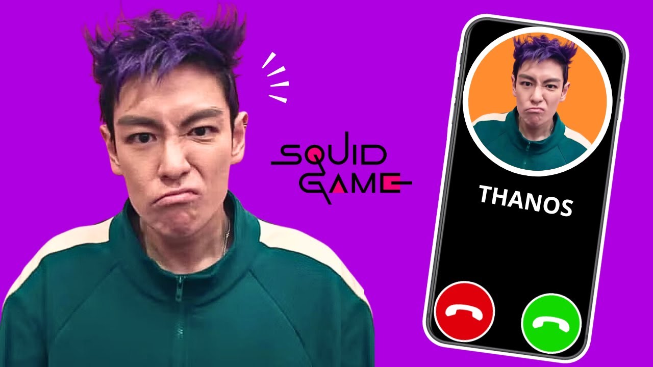 LLAMADA DE THANOS DEL JUEGO DEL CALAMAR | QUIERE JUGAR CONTIGO! JUGAREMOS MUEVETE LUZ VERDE