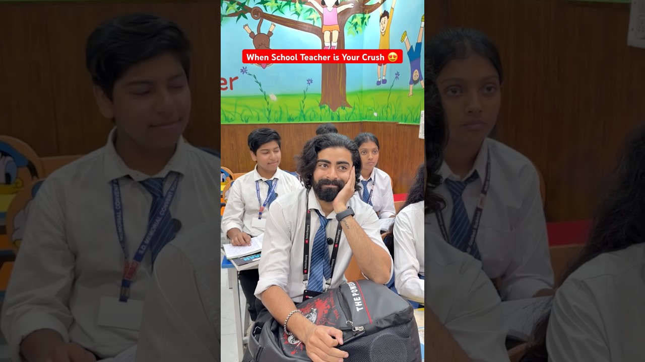 When School Teacher is Your Crush 😍 #shorts #teratrigun #teachercrush