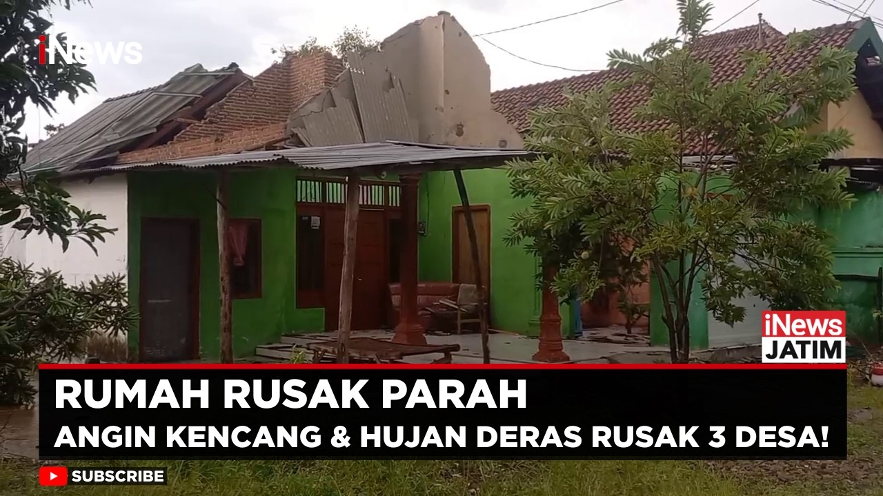 Ngeri! Angin Kencang Sapu Permukiman Warga Jombang | iNews Jatim