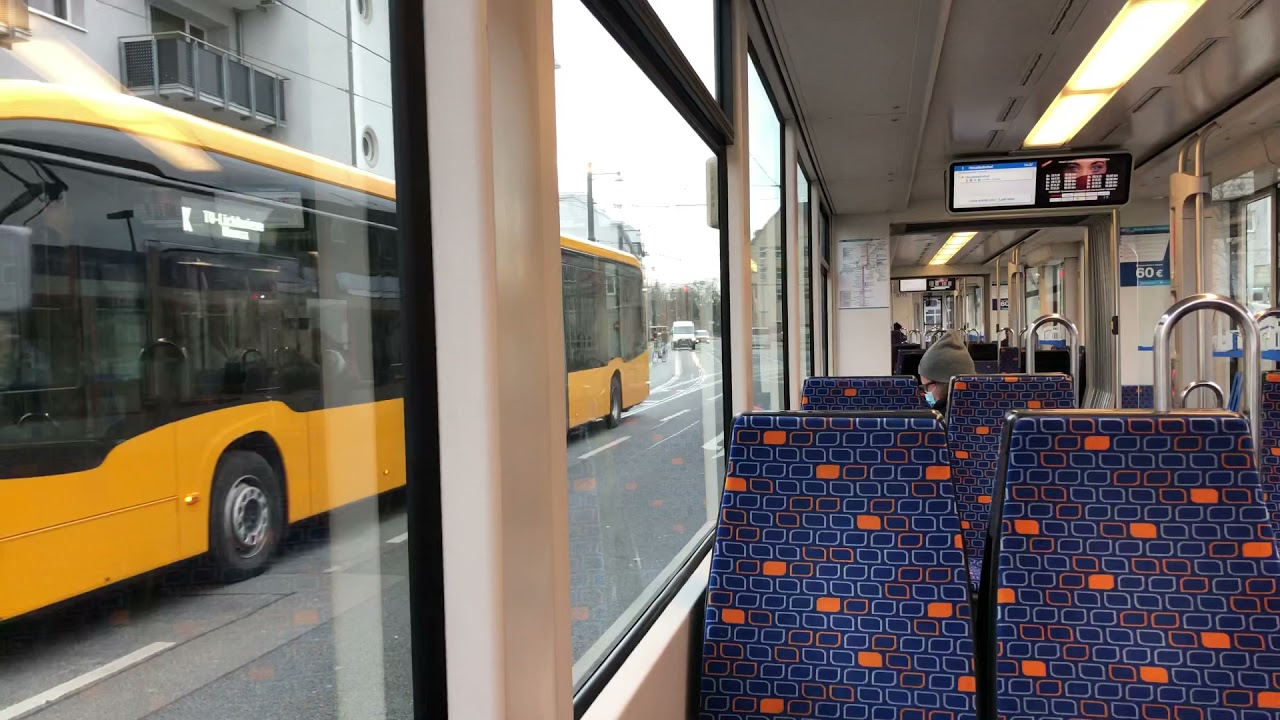 Busse und Bahnen in Darmstadt (Mitfahrt Linie 3, 7 & 9)
