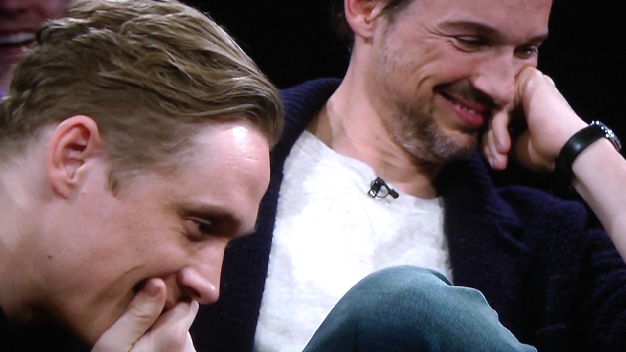 Florian David Fitz und Matthias Schweighöfer bei der NDR Talkshow am 17.02.17