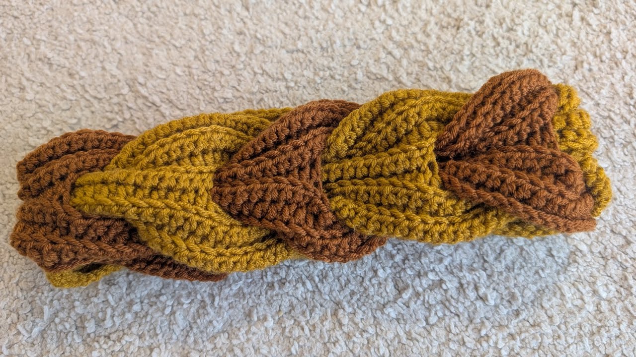 Einfaches Stirnband häkeln – genialer Flecht-Effekt mit zwei Teilen! 🧶 Anfängerfreundliche Anleitung