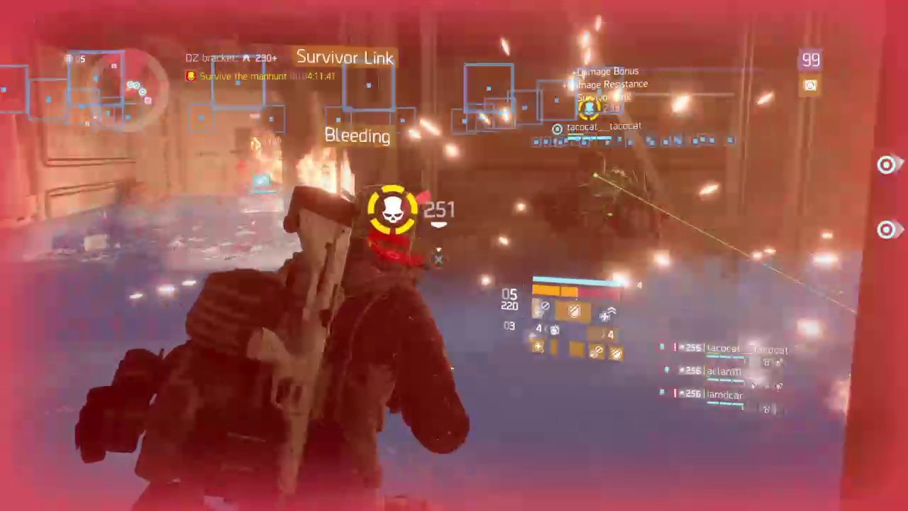 The Division PS4 1.5 Triple Manhunt Versus Server: Sentry Build PVP (Part One)