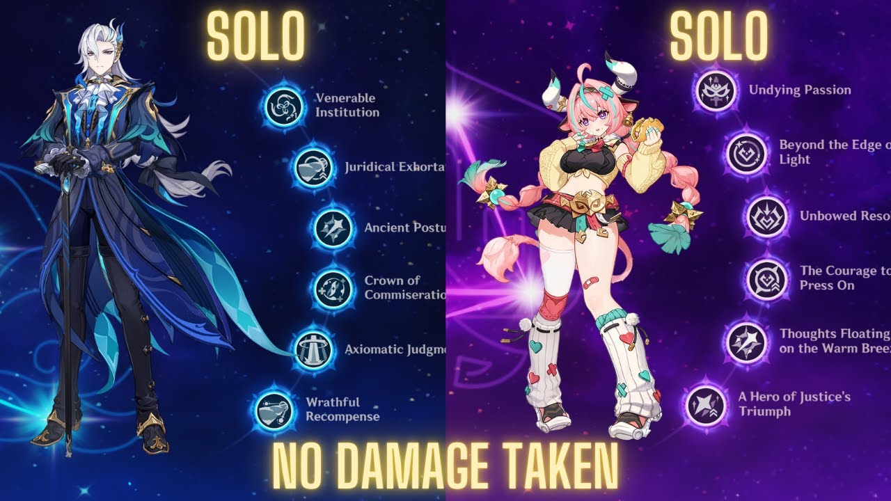 Neuvillette and Varesa SOLO the 5.5 Abyss (NO DAMAGE TAKEN) | Genshin Impact