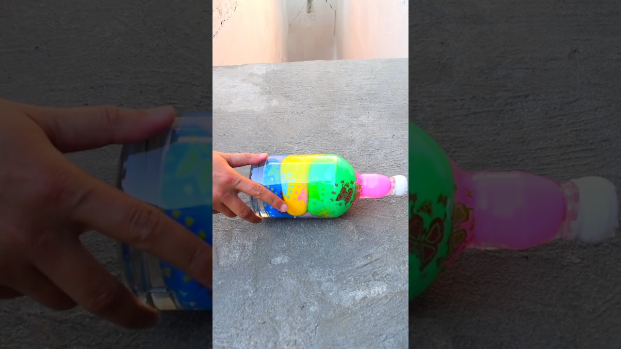 Colorfull Balloons glass Bottles Asmr! Crushing Crunchy & Soft things #shorts #asmr #satisfying