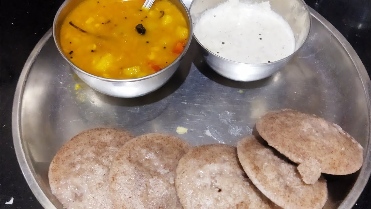 Mene banae Ragi ki idli aur sambhar 🤪#viral # please🙏🙏 #like #subscribe