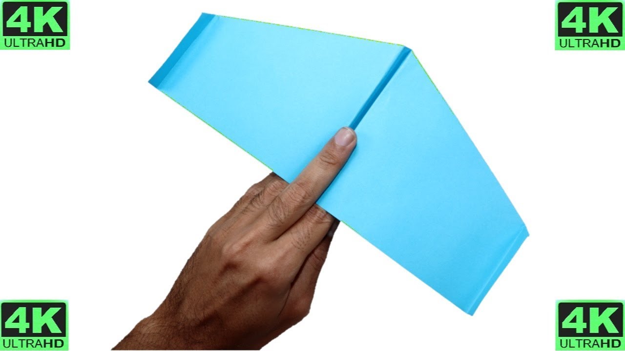 How to Make Bionic PaperPlane - Best Origami Paper plane That Flies Like A Bird