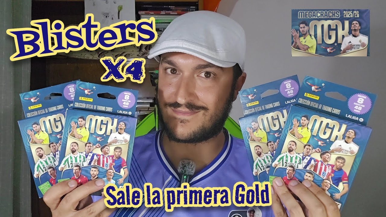 *MBAPPÉ SPECIAL ONE GOLD* - Blisters x4 *MEGACRACKS 2025-26* PANINI - CROLOMOLO