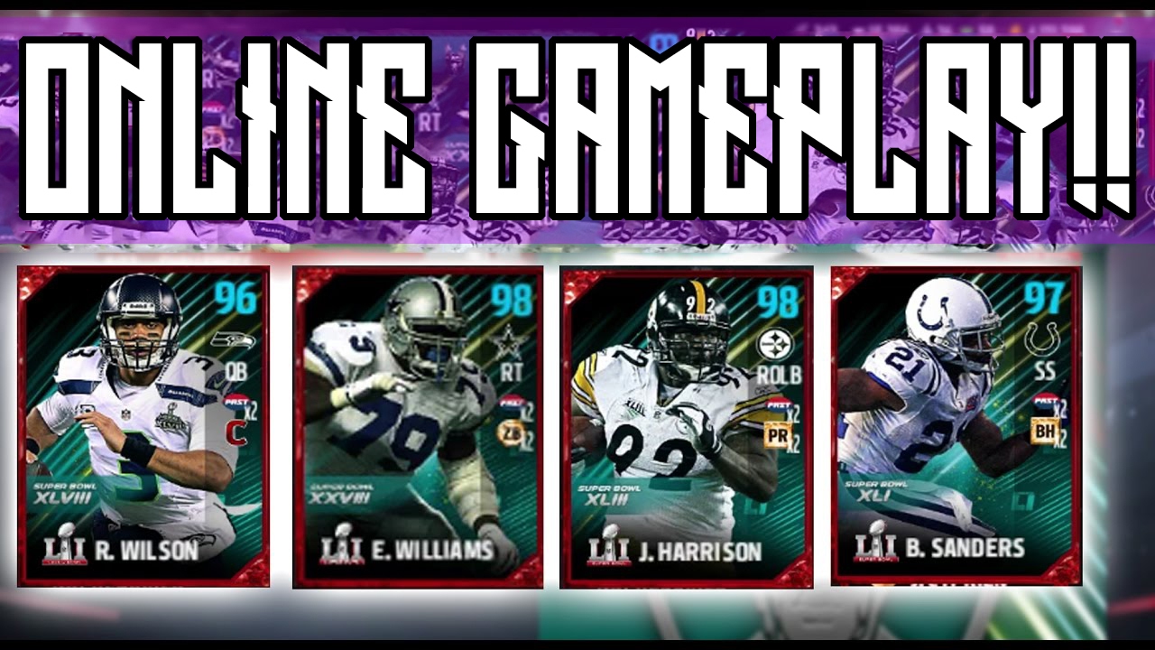 New Russell Wilson, James Harrison, Bob Sanders, Eric Winston Fully CHEMED OUT GAMEPLAY!!!! | MUT 17