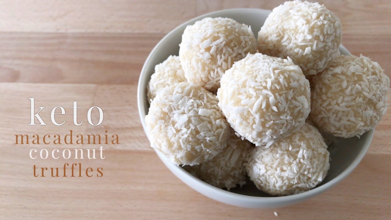 Keto Macadamia Coconut Truffles