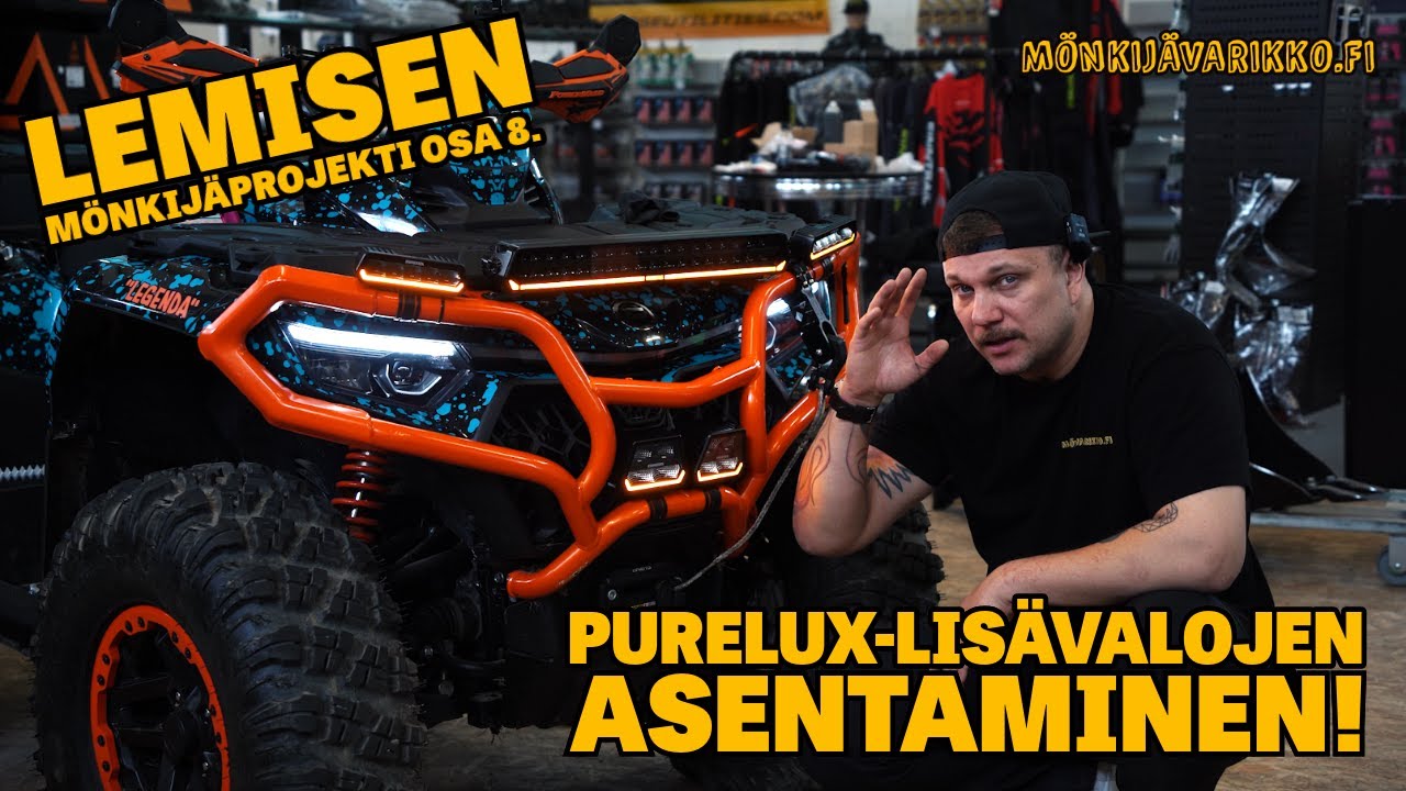 LEMISEN MÖNKIJÄPROJEKTI OSA 8. - Purelux lisävalojen asentaminen!