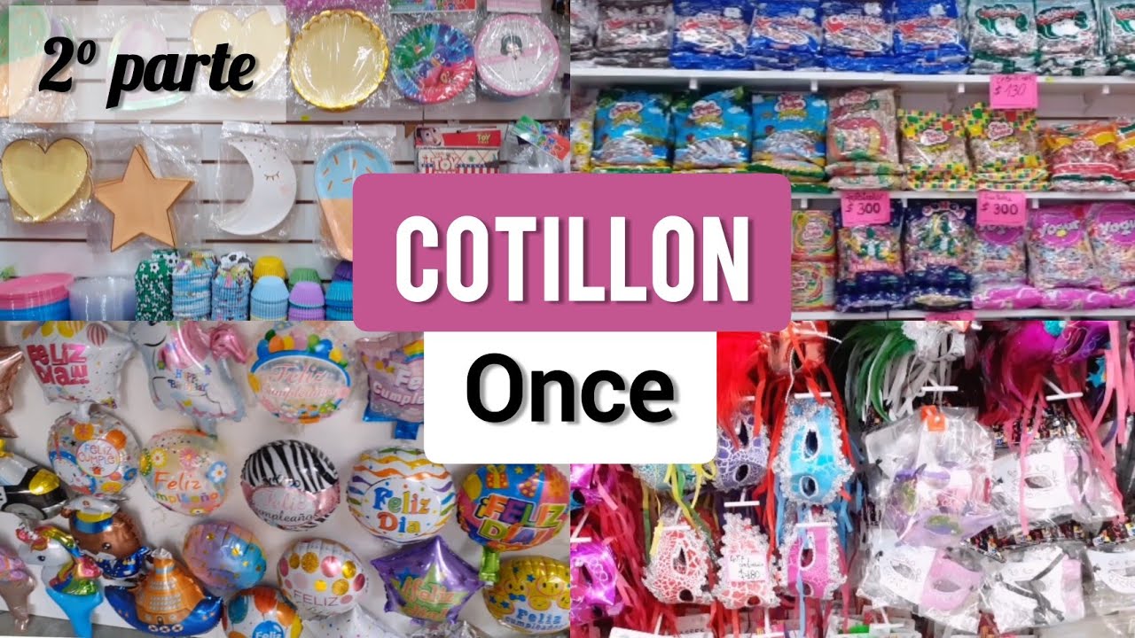 COTILLONES de ONCE 2 parte - Globos,  Piñatas , Repostería y más- Locales de Argentina