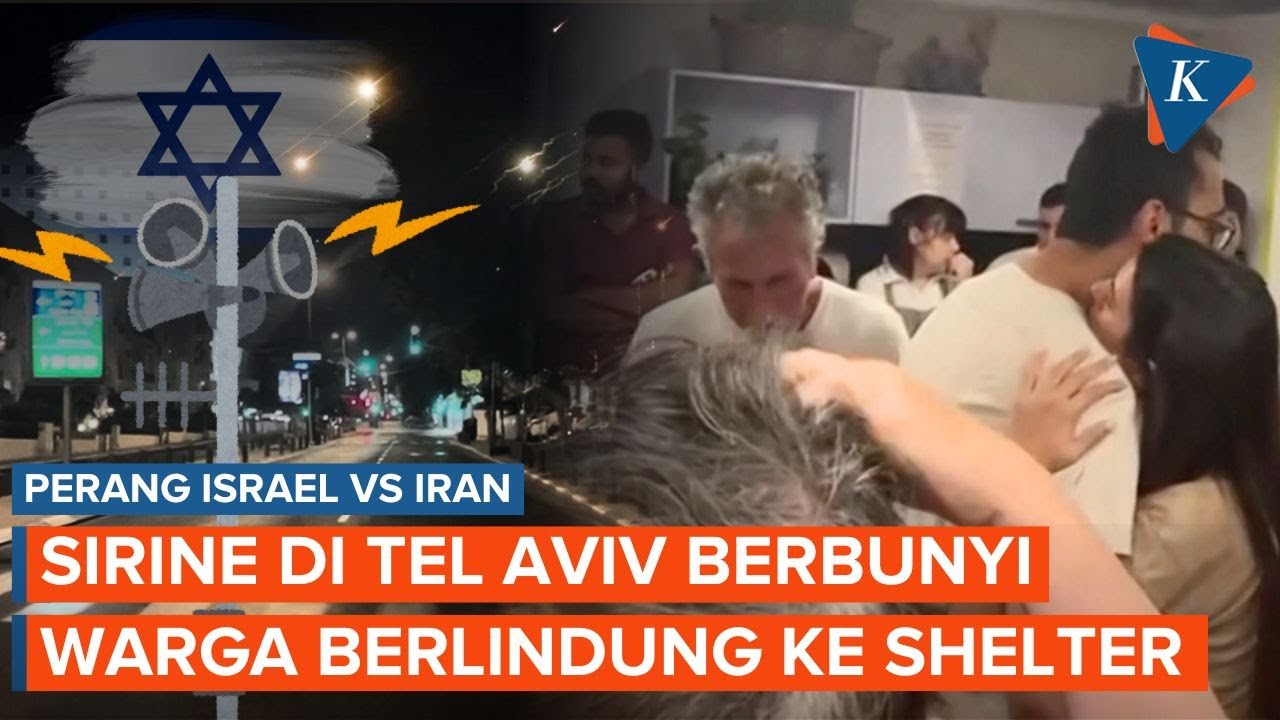 Sirene Meraung di Tel Aviv! Warga Berbondong-bondong ke Shelter Perlindungan