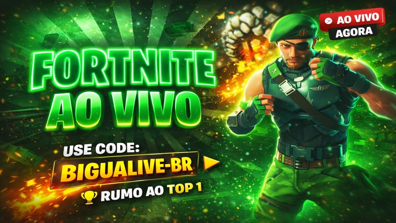 🔴Fortnite com os inscrito |Salve mundo Grátis?? Code BIGUALIVE-BR