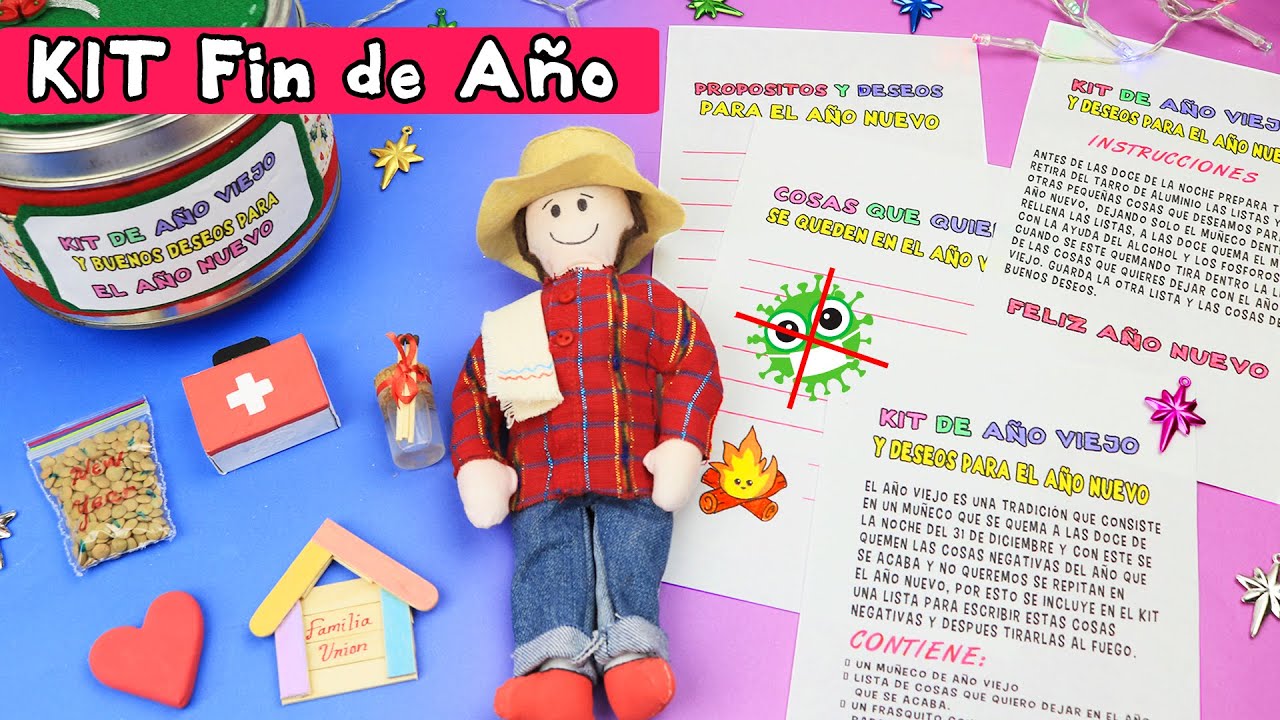 Kit Fin de Año y Año Nuevo / Lista de Deseos - Quema lo negativo CORONAVIRUS | Manualidades aPasos