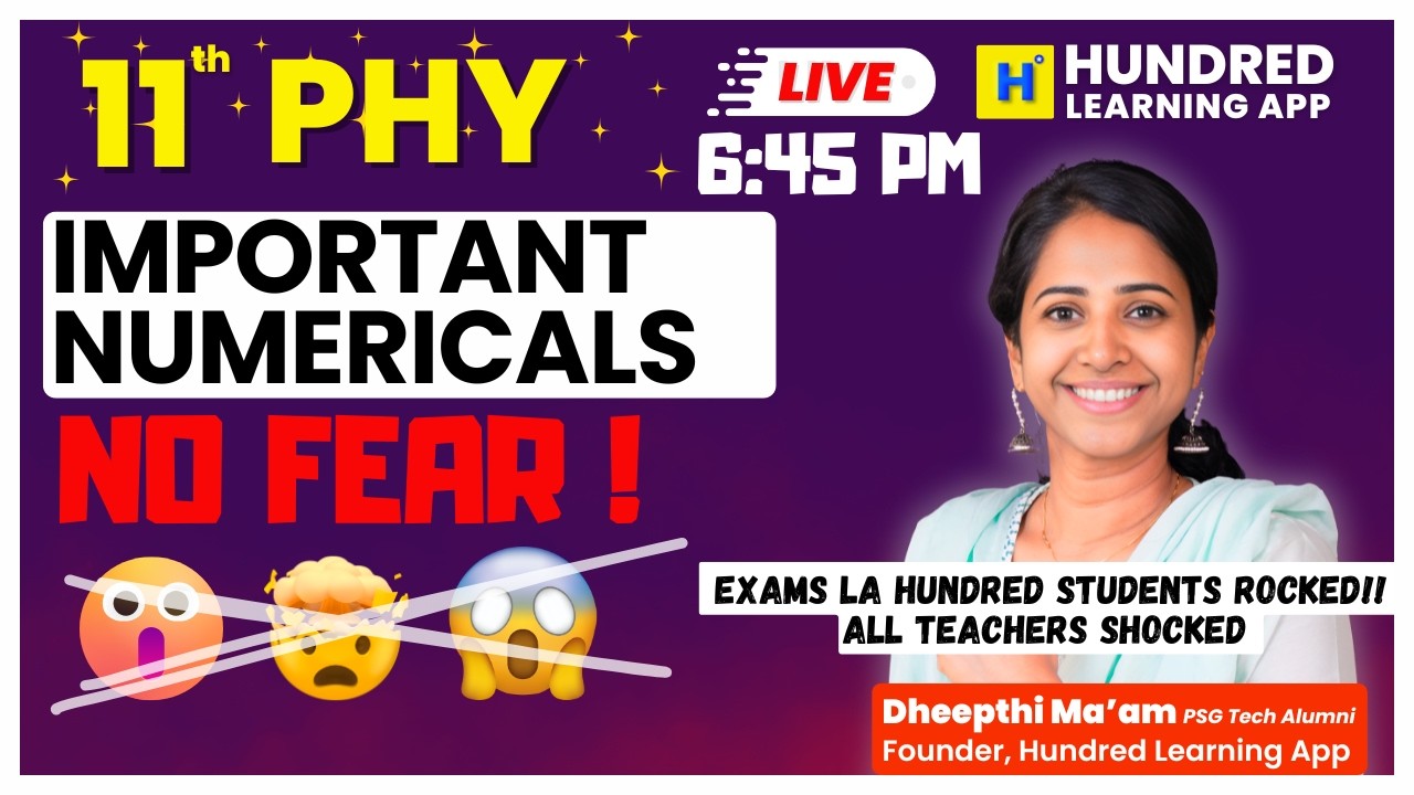 11thPhysics important Numericals public exam 2026 #studentseries #11th #11thphysics #publicexam2026