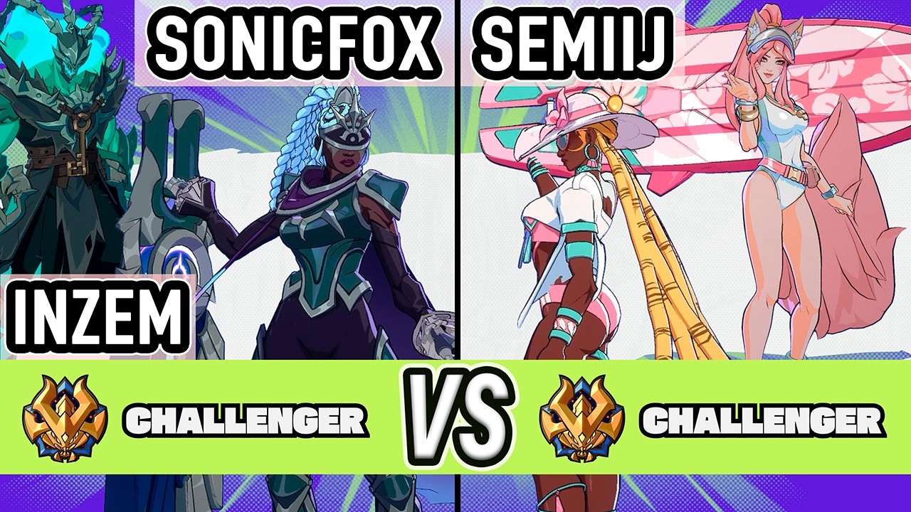 2XKO ▰ SonicFox + INZEM (Senna / Thresh) vs Semiij (Senna / Ahri) ▰ 2XKO DLC SENNA/THRESH DAY 1