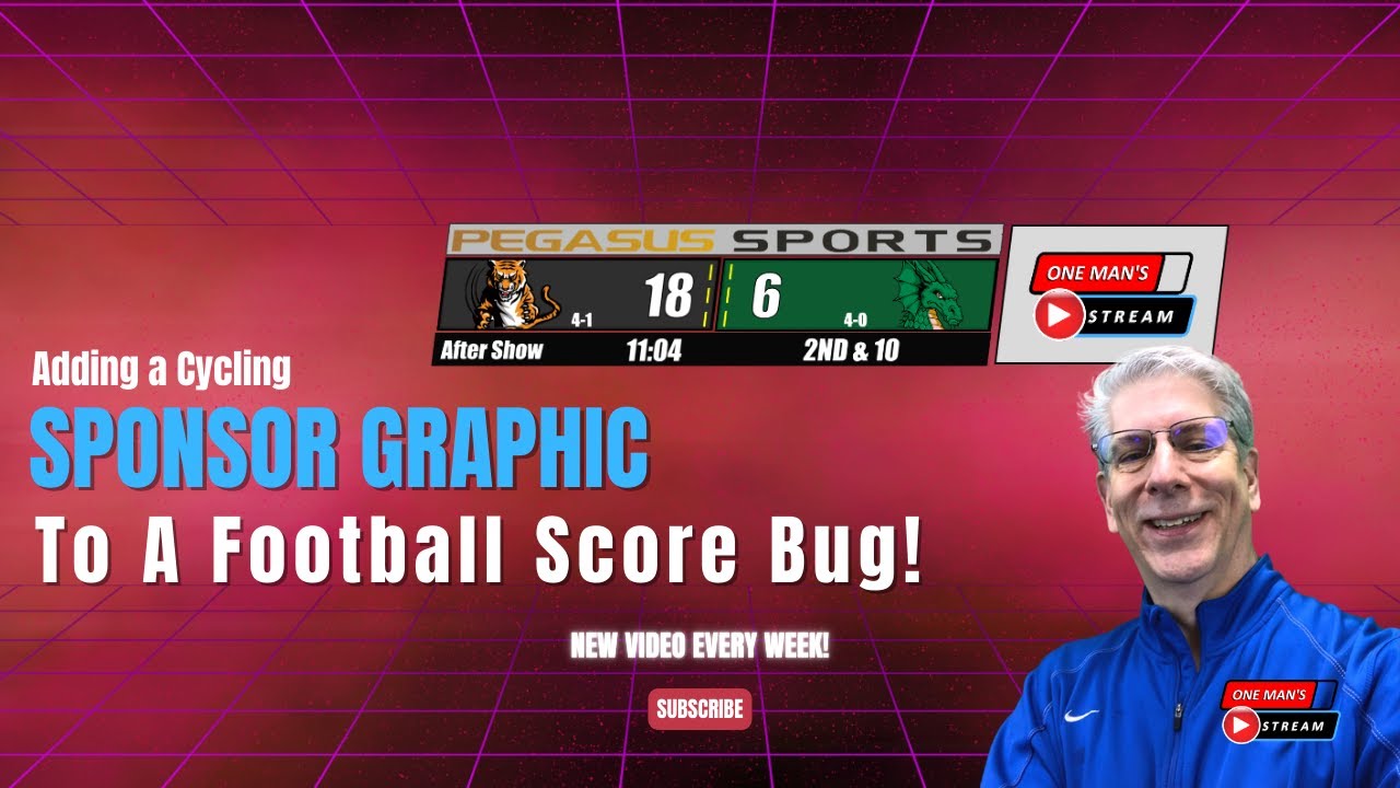 Creating a Rotating Sponsors Graphic Scoreboard Add On | One Man's Stream Episode 35
