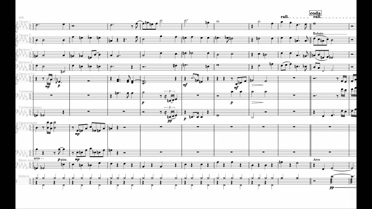 Yesterdays - Hi Lo's _Clare Fischer arr. with SCORE