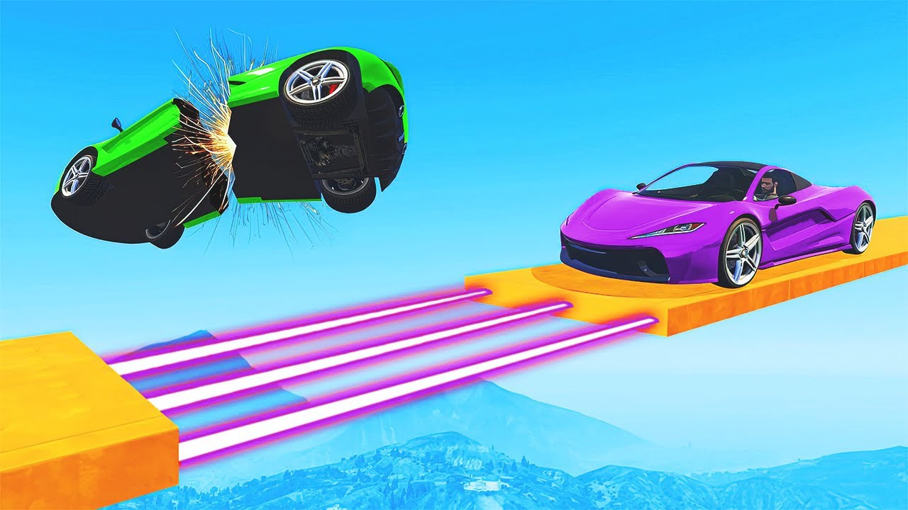 🟠94.58% IMPOSSIBLE CAR PARKOUR IN GTA 5