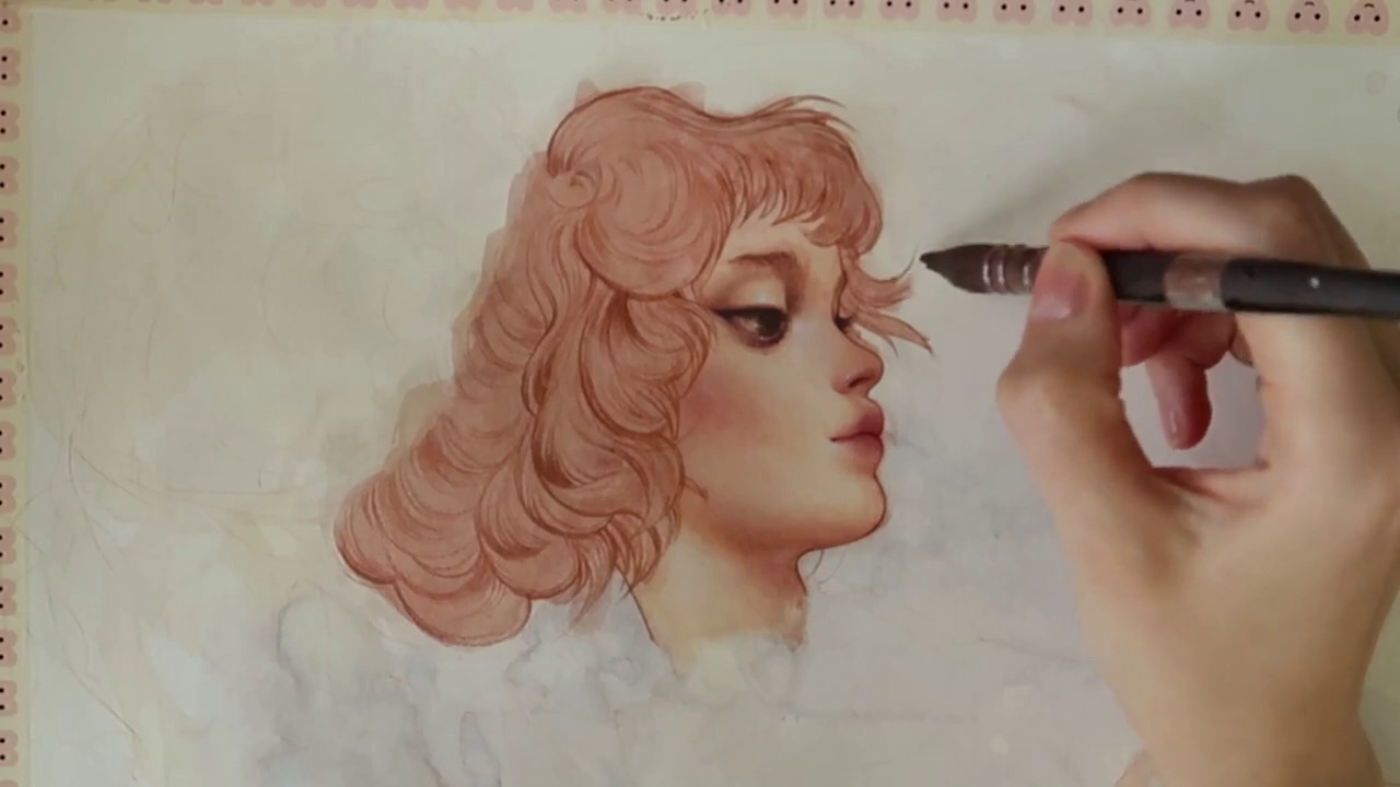Gouache mixed media, never to be completed :(