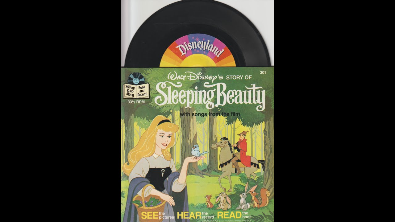 The Story of Sleeping Beauty with songs from the film vinyl record book