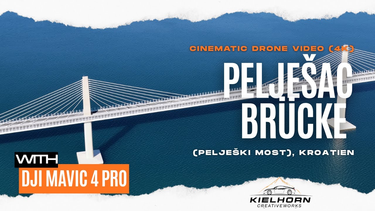 Pelješac-Brücke (Pelješki most), Kroatien 🇭🇷 | Cinematisches Drohnenvideo (4K)