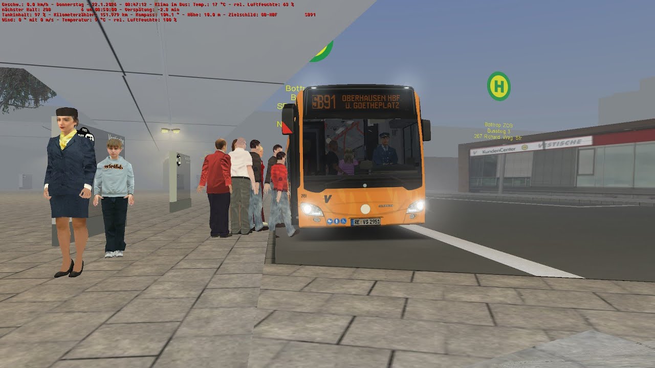 SB91 Bottrob Zob - Oberhausen HBF | Omsi 2 (Gladbeck) #12 | Pascal 12345310