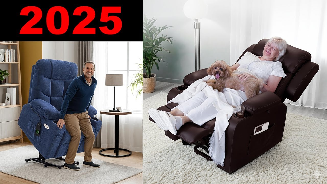 ✨5 Best Power Lift Recliner Chairs for Elderly 2025 | MCombo, RESTREAL, FLEXISPOT, Cfvyne Comfort