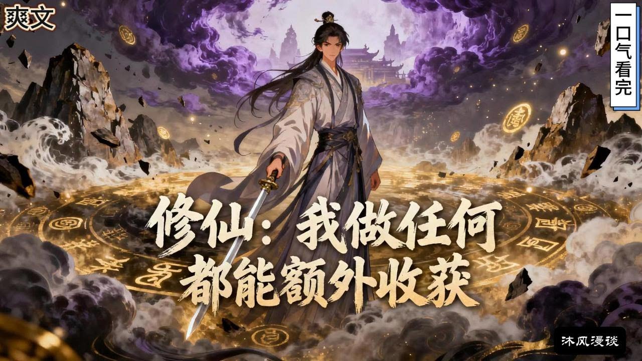 完结《修仙：我做任何事都能额外收获》因为灵根问题新金丹家族的嫡系弟子王海东被迫离开仙宗，在仙宗附近的坊市经营店铺。没想到意外激活了额外收获系统……#動漫 #穿越#有声漫画#爽文#玄幻 #无敌