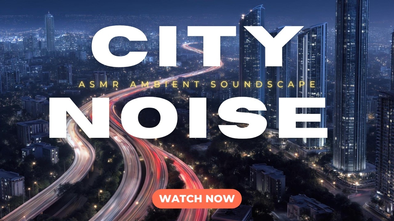 Big City Skyline with Ambient Music | Focus & Study (1 hour)