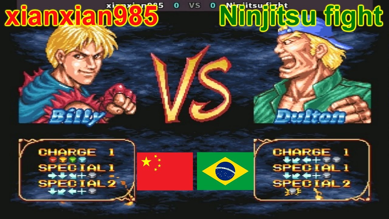 Double Dragon - xianxian985 vs Ninjitsu fight