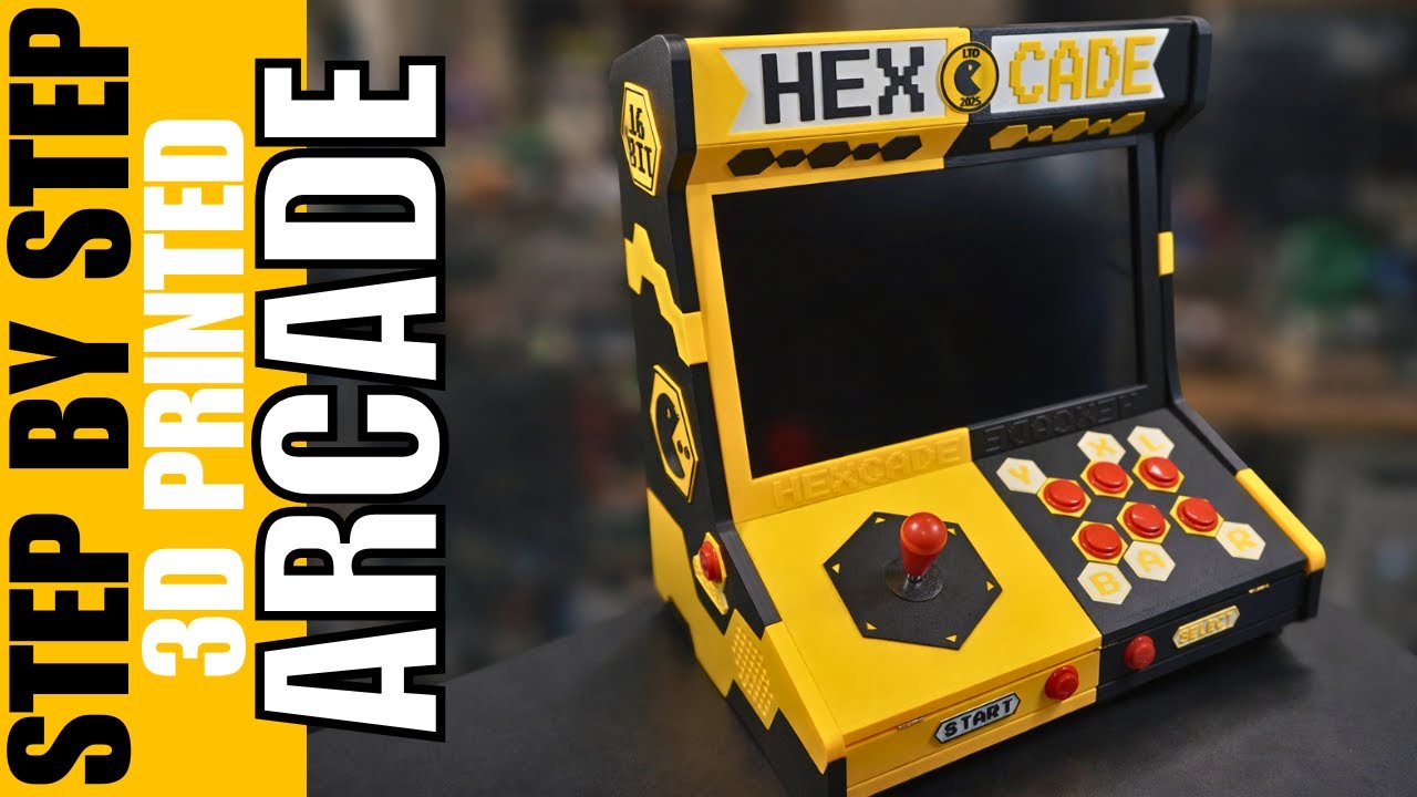A Step By Step Guide To Build Your Own 3D Printed Arcade Machine - Clean, Easy & FREE FILES.