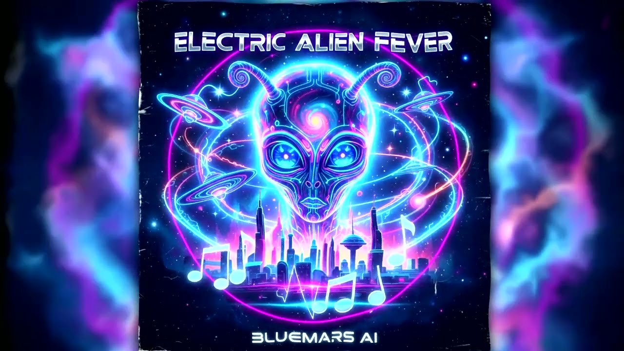 Electric Alien Fever - BlueMars AI - Instrumental Electronic/Techno - AI Music.