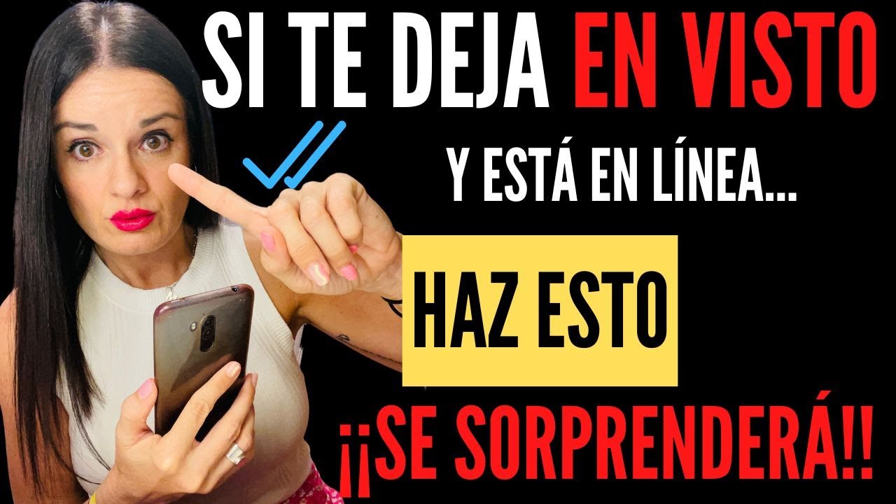 SI TE DEJA EN VISTO Y ESTÁ EN LÍNEA... haz esto